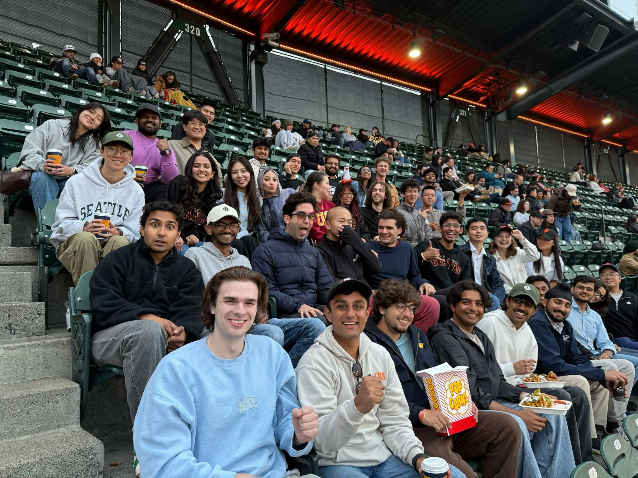 Interns at a SF Giants Game
